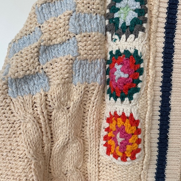 Free People Multicolor Patchwork Cardigan - Picture 3 of 5